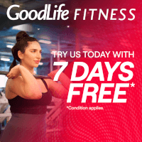 Goodlife Fitness FREE 7-Day Trial – a $175 value